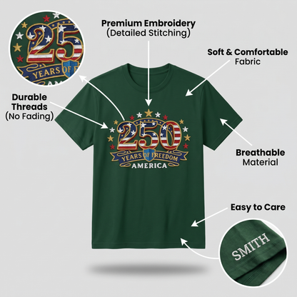 America 250th Anniversary - Patriotic USA T-Shirt Design