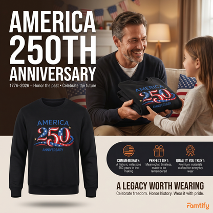America 250 Anniversary Embroidery Design - USA 250th Birthday Red White Blue Stitch