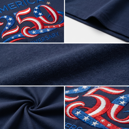 America 250 Anniversary - Patriotic Red White Blue T-Shirt Design
