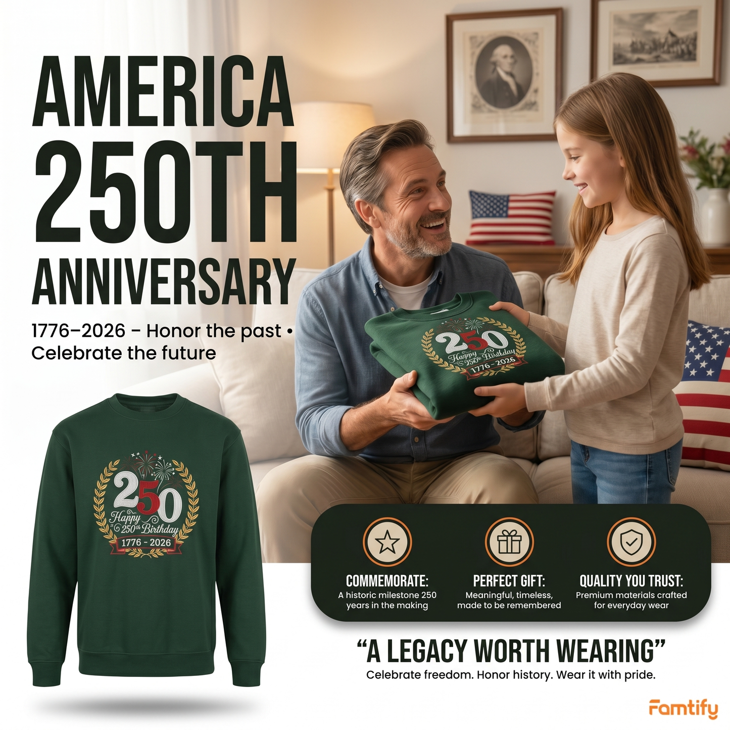 USA 250th Anniversary - Patriotic Embroidery Machine Design