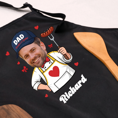 Personalized Photo Apron for Dad – Custom Father’s Day Gift
