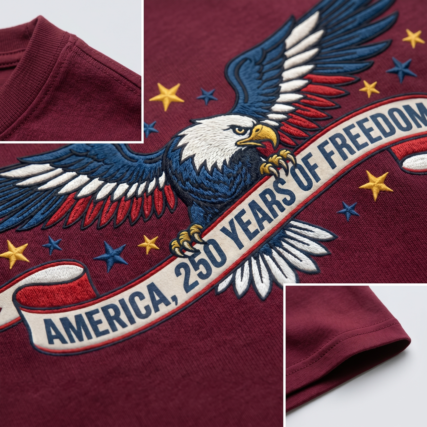 USA 250th Anniversary Eagle T-Shirt - Personalized American Pride Gift (1776-2026)