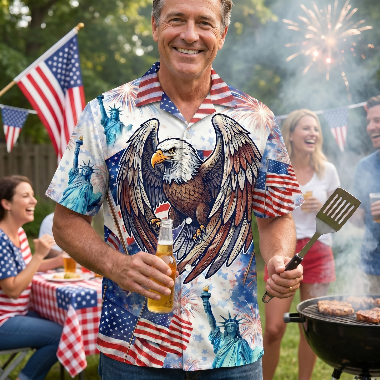 Celebrating 250th Anniversary United States Hawaiian Shirt 4th of July Gift