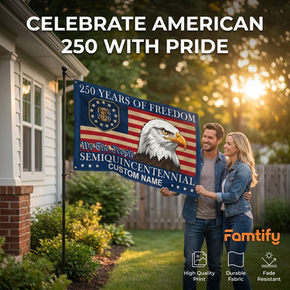 American Eagle Semiquincentennial Flag - 250 Years of Freedom