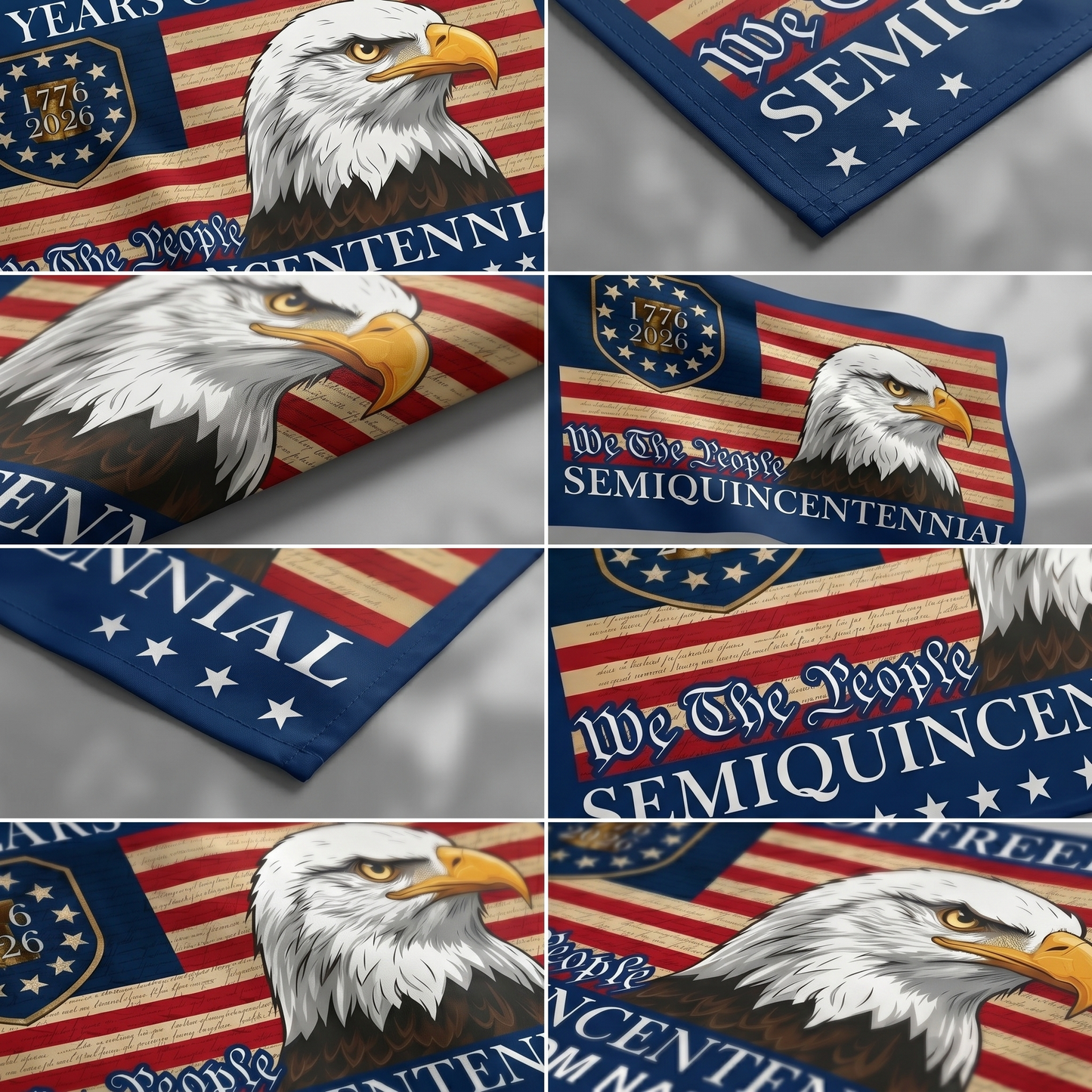 American Eagle Semiquincentennial Flag - 250 Years of Freedom