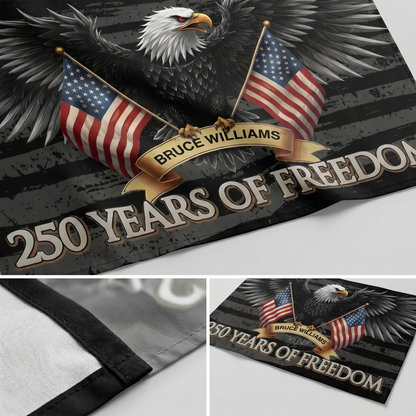 250 Years of Freedom American House Flag USA Semiquincentennial 1776–2026