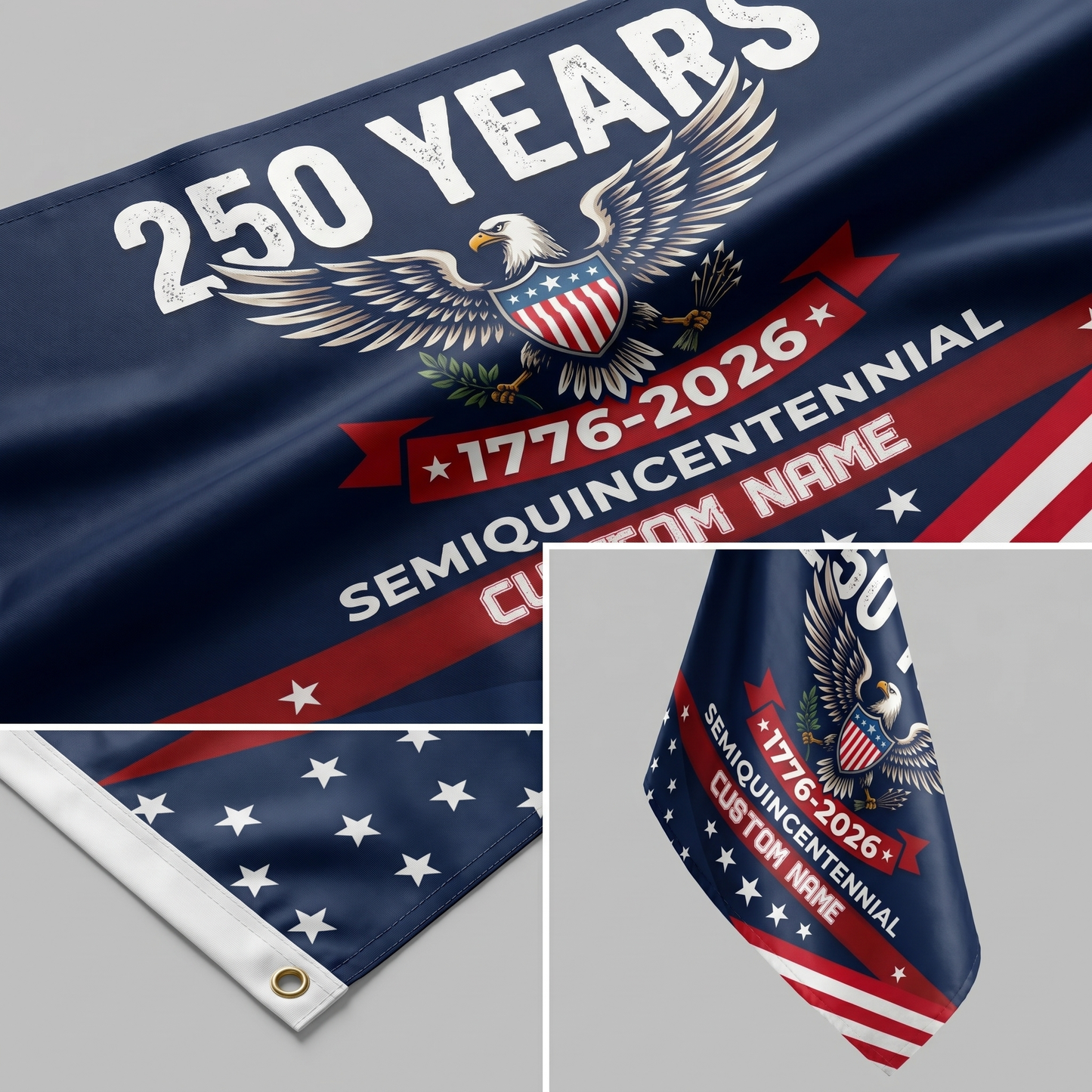 USA 250th Anniversary House Flag Semiquincentennial 1776-2026