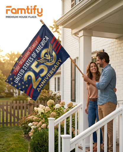 250th Anniversary USA Eagle Patriotic House Flag