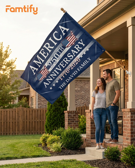 America 250th Anniversary 1776 - 2026 Double-Sided Flag