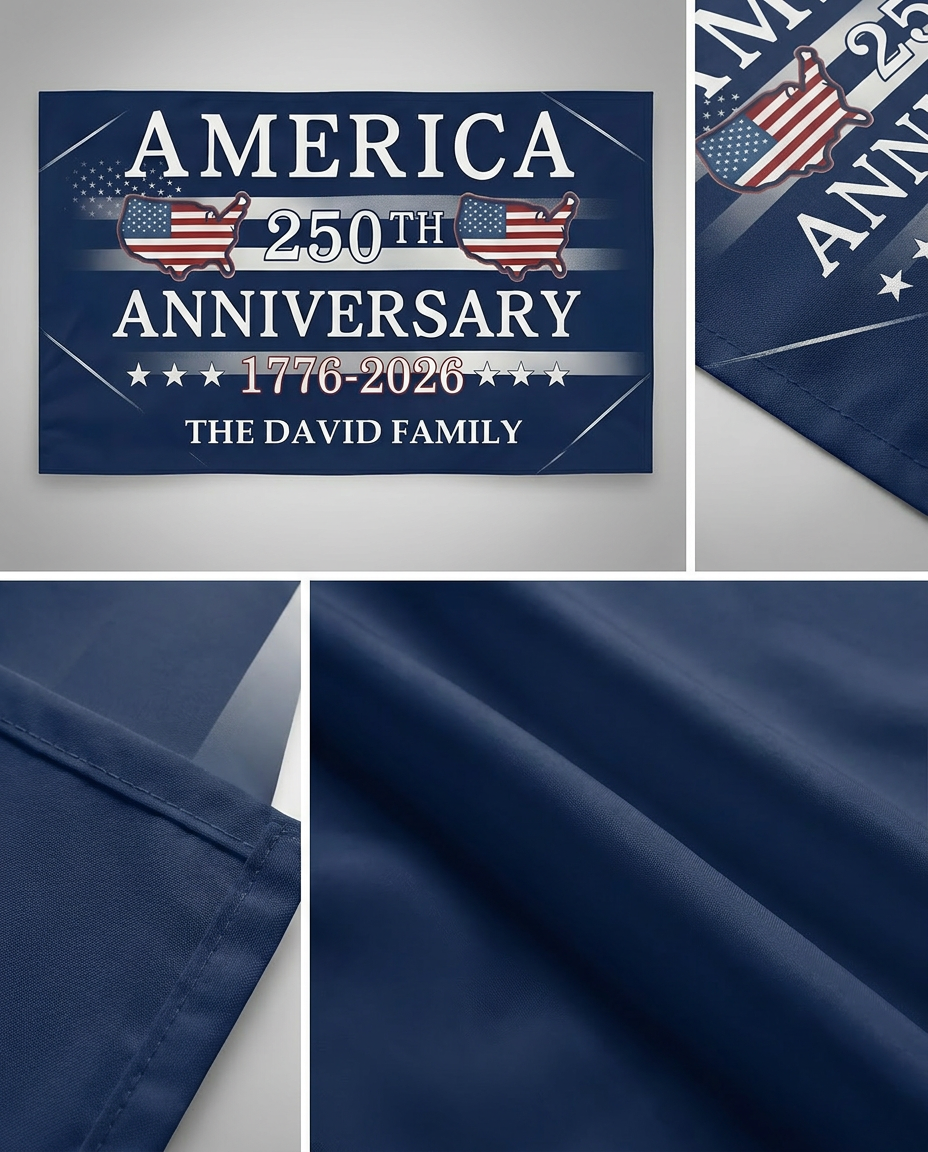 America 250th Anniversary 1776 - 2026 Double-Sided Flag
