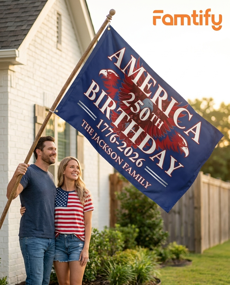 America 250th Birthday 250 Years Double-Sided Flag