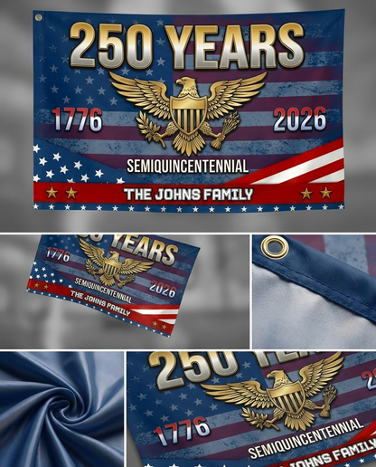 America 250th Semiquincentennial Anniversary House Flag