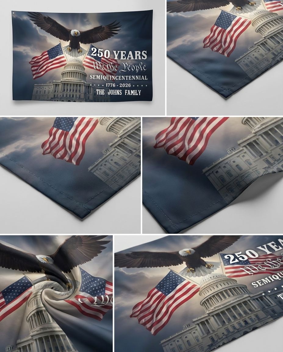 American Flag 250 Years Anniversary United States Semiquincentennial Double-Sided Flag