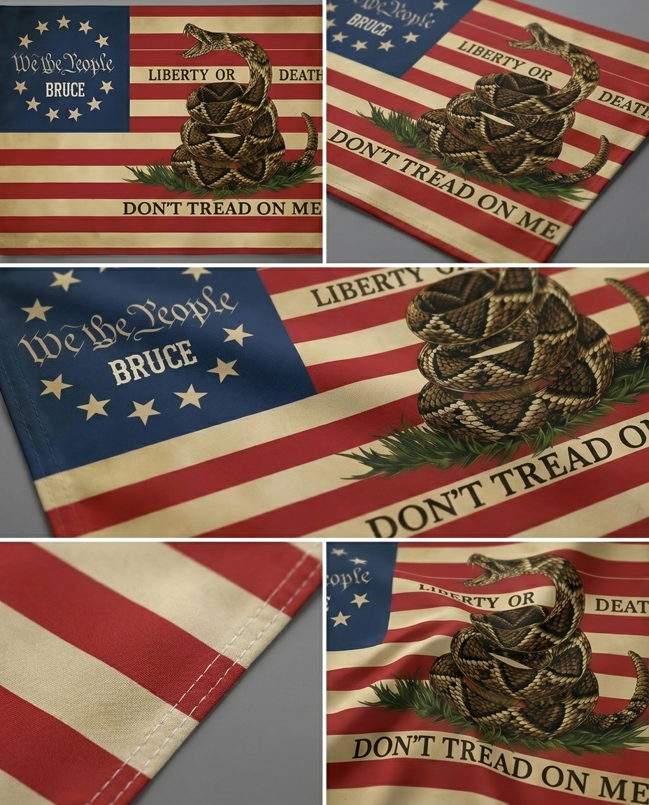 Don't Tread On Me America Flag We The People Yard Sign