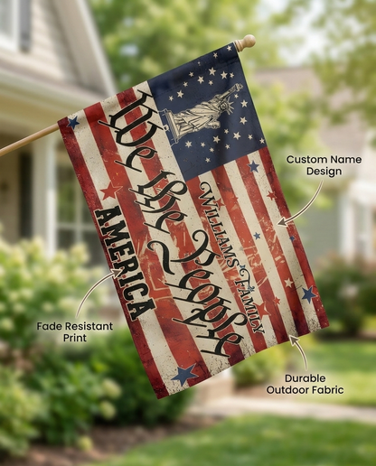 We The People Flag America 250th Anniversary House Flag
