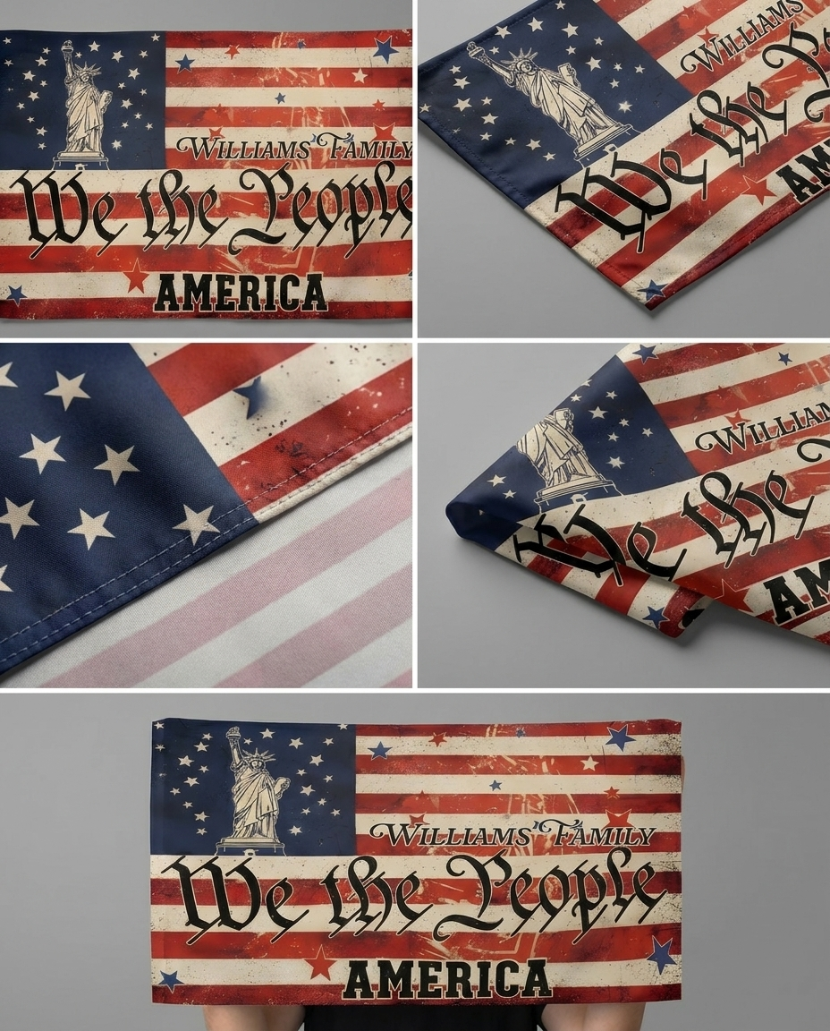 We The People Flag America 250th Anniversary House Flag