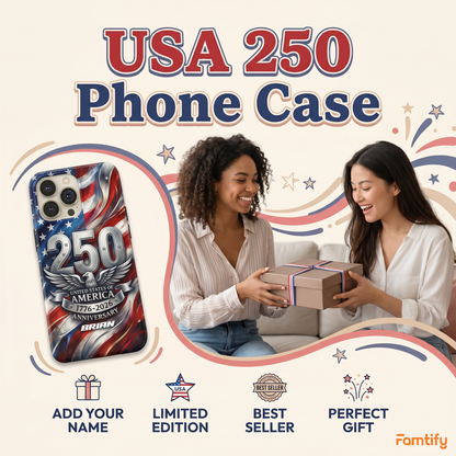 USA Eagles 250th Anniversary Semiquincentennial 1776-2026 Phone Case