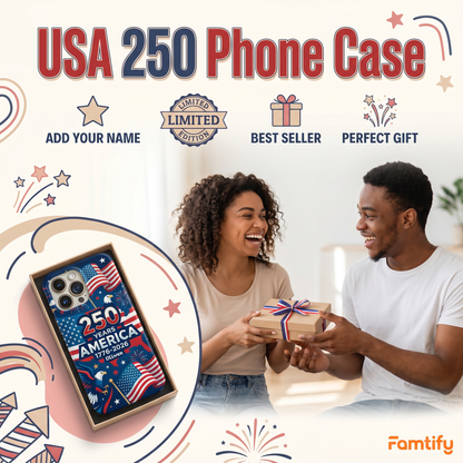 America 250th Birthday Phone Case - Patriotic Edition HA75 920224