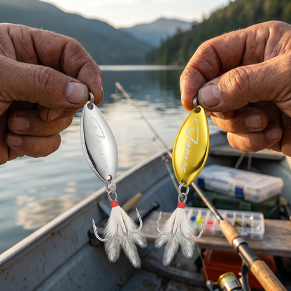 Personalized Engraved Fishing Lure for Dad – “I Love You More Than You Love Fishing” Gift