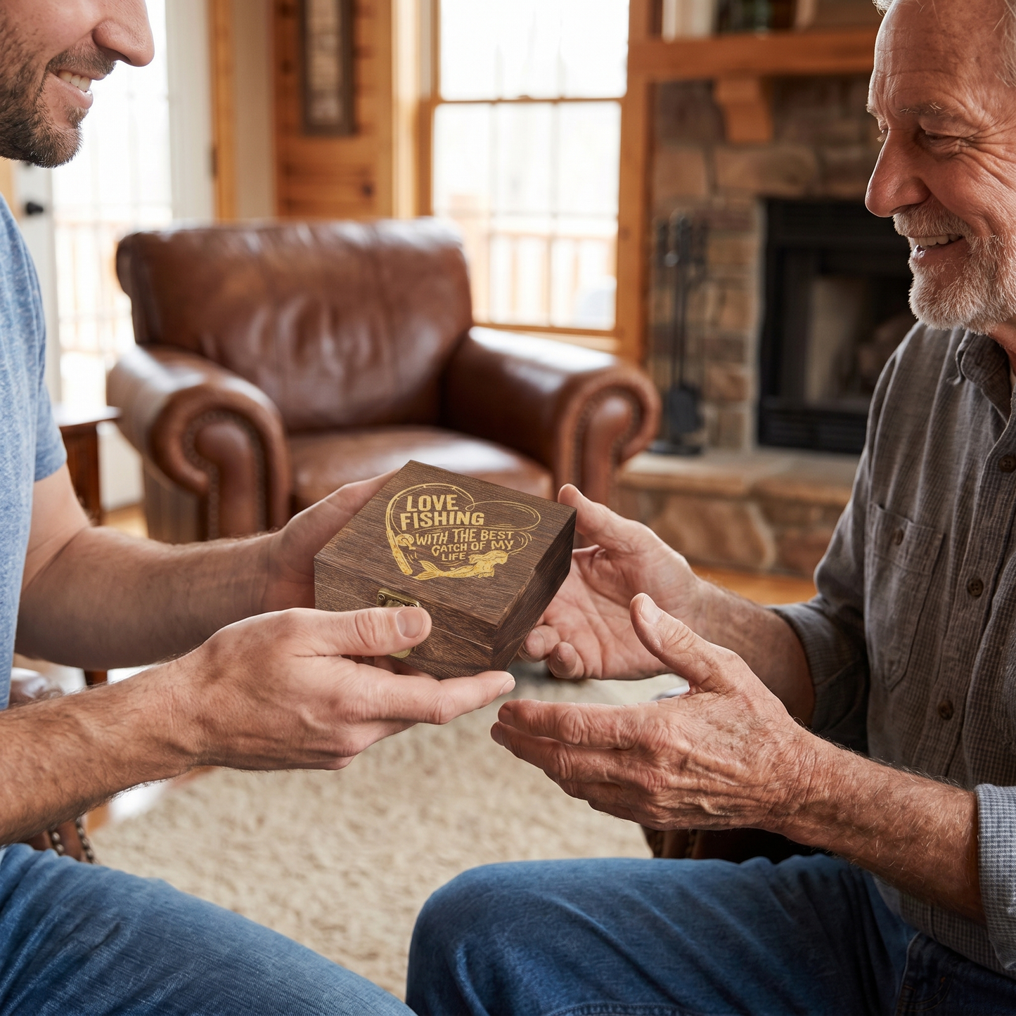 Personalized Engraved Fishing Lure for Dad – “Loving Fishing With The Best Catch Of My Life” Gift