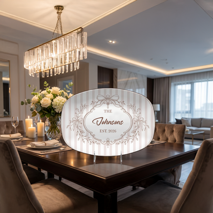 Personalized Decorative Plate – Custom Name, Year & Color Keepsake