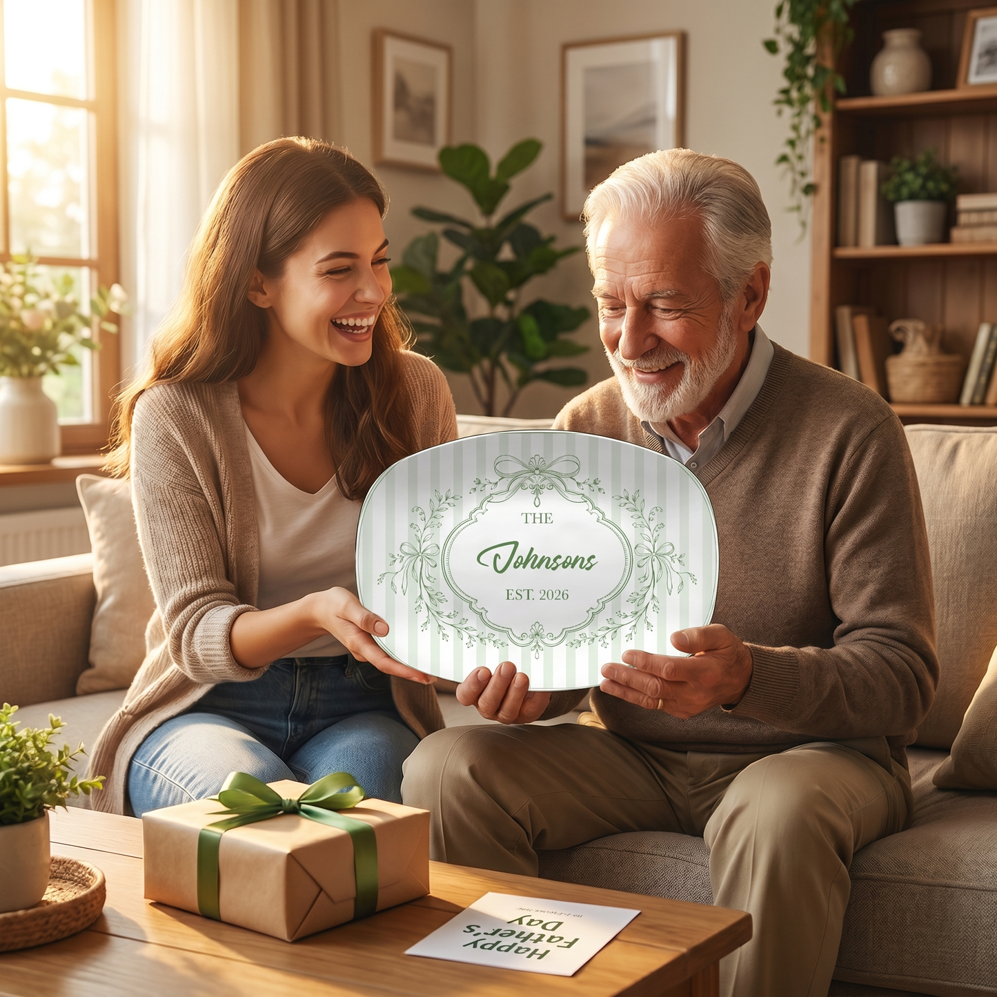 Personalized Decorative Plate – Custom Name, Year & Color Keepsake