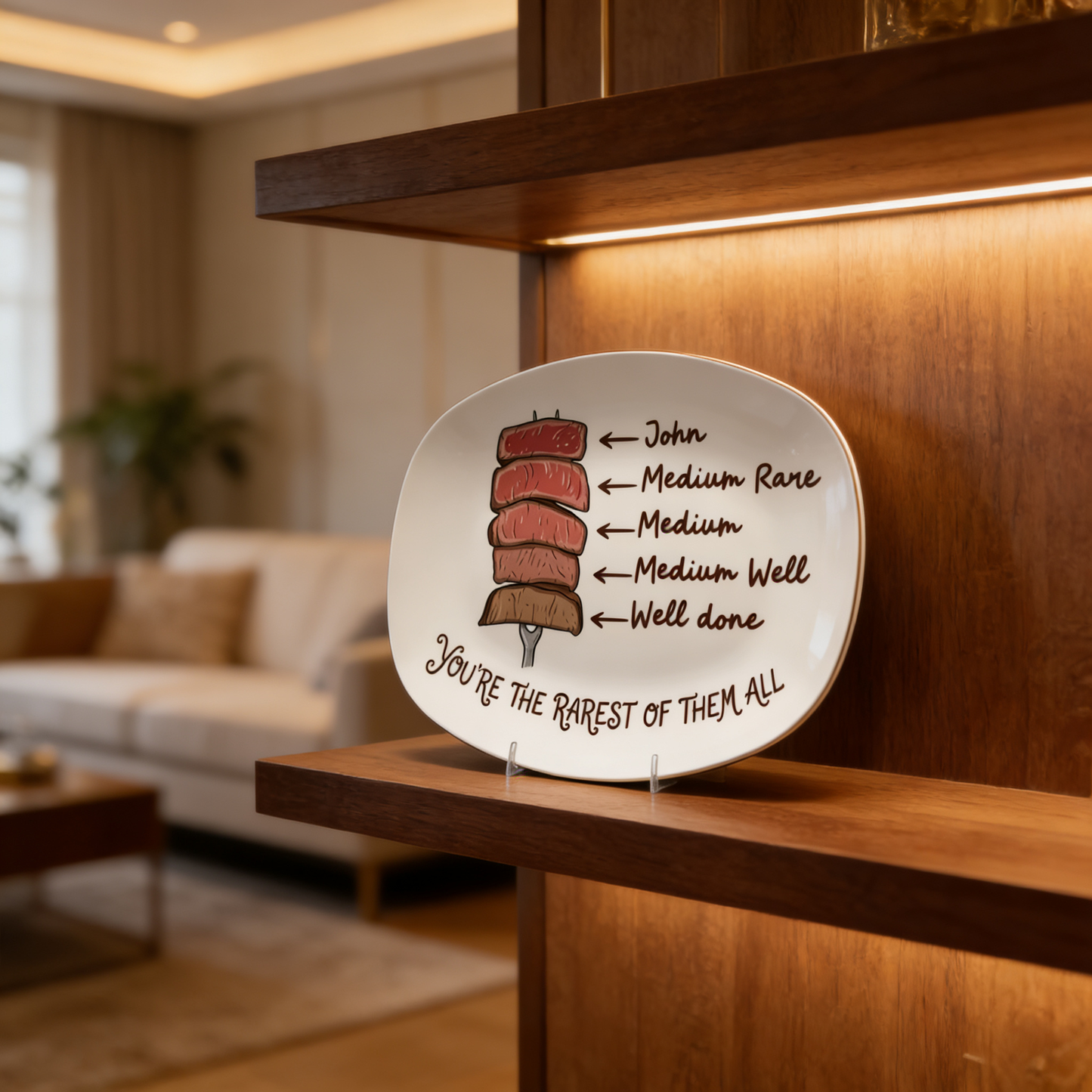 Personalized “You’re The Rarest Of Them All” Decorative Plate – Custom Keepsake Gift