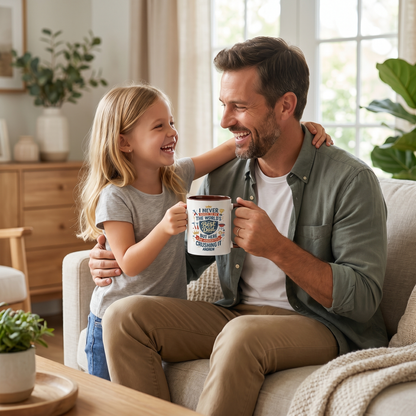 Personalized I Never Asked To Be The World’s Best Dad Accent Mug – Custom Photo Coffee Mug