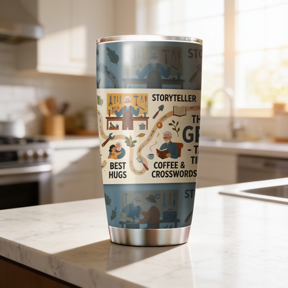 The Legendary Grandpa 20oz Tumbler – Stainless Steel Travel Mug Gift for Grandpa