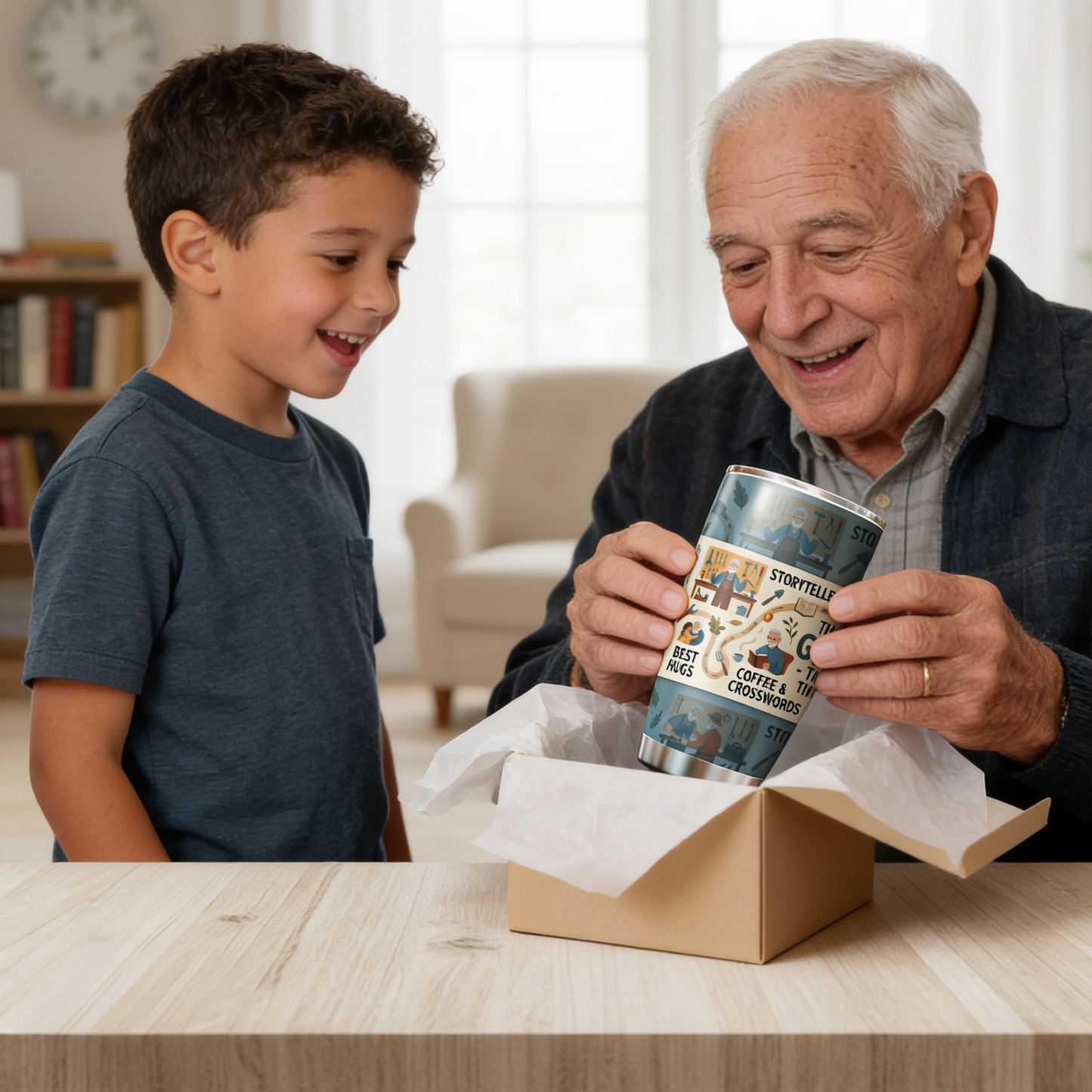 The Legendary Grandpa 20oz Tumbler – Stainless Steel Travel Mug Gift for Grandpa