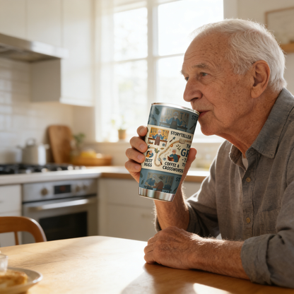 The Legendary Grandpa 20oz Tumbler – Stainless Steel Travel Mug Gift for Grandpa