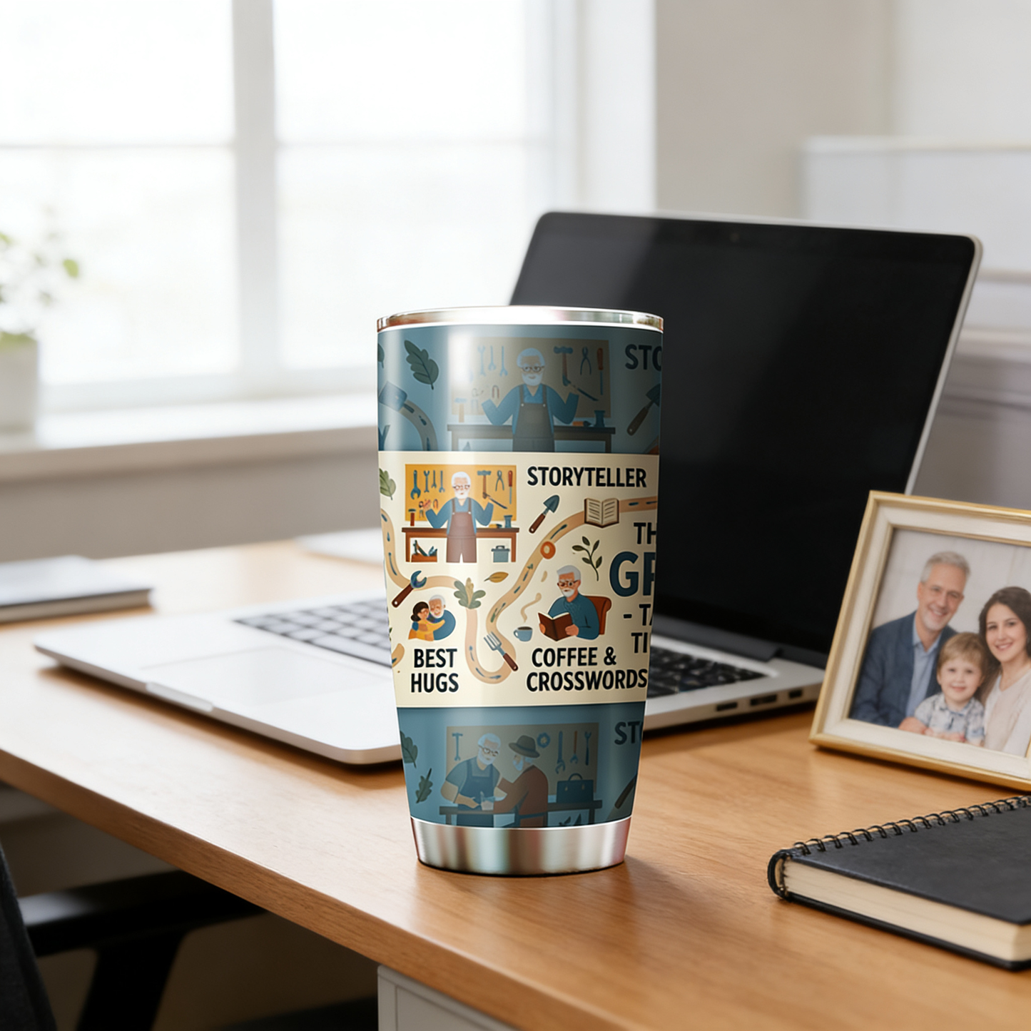 The Legendary Grandpa 20oz Tumbler – Stainless Steel Travel Mug Gift for Grandpa
