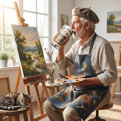 The Art of Grandpa 20oz Tumbler – Stainless Steel Travel Mug Gift for Grandpa