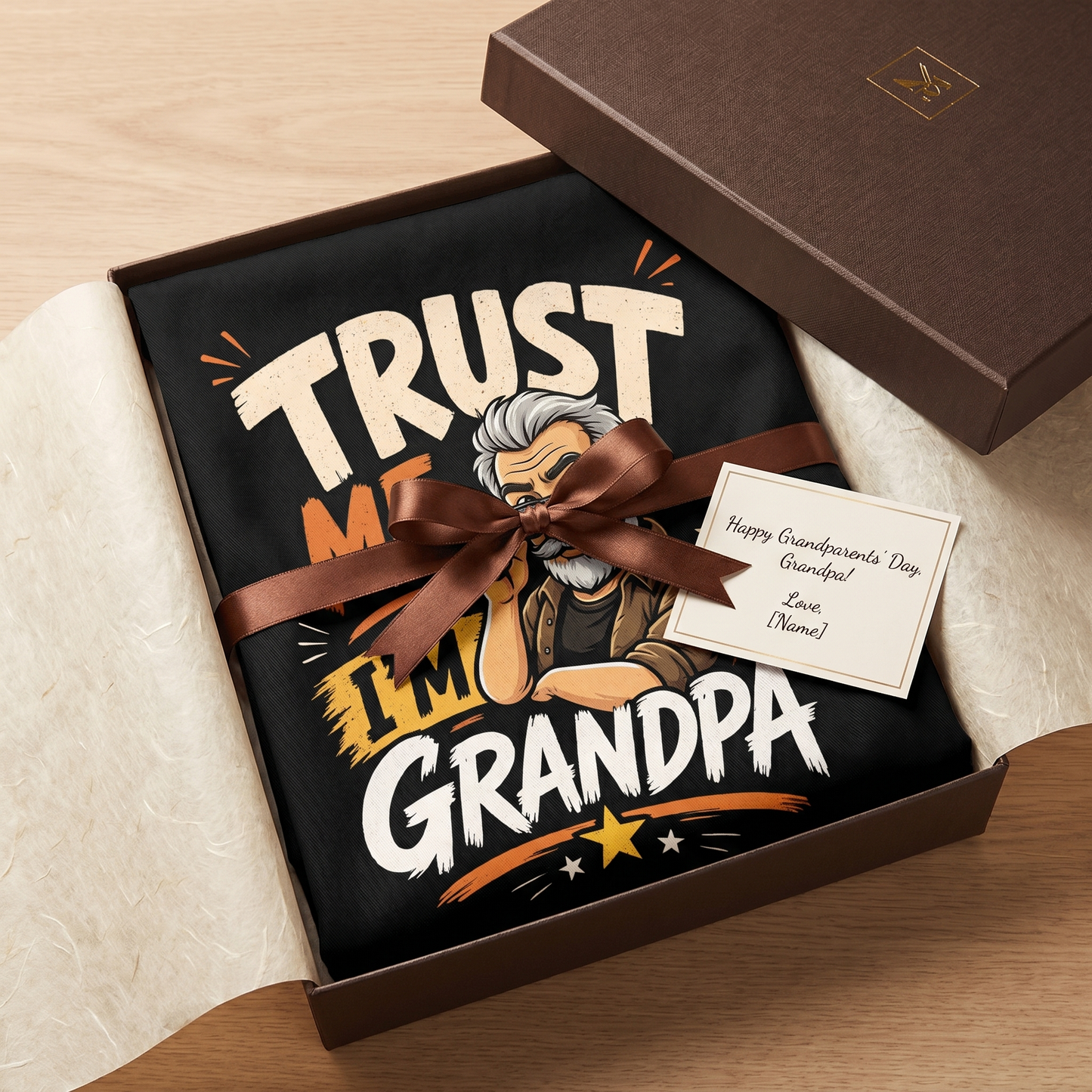 Trust Me I'm Grandpa Apron – Funny Cooking & BBQ Apron Gift for Grandpa