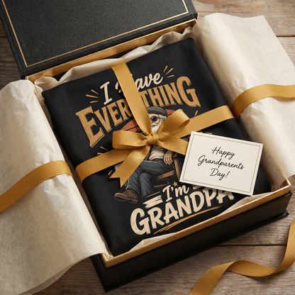 Have Everything, I'm Grandpa Apron – Funny BBQ Grilling Apron Gift for Grandpa