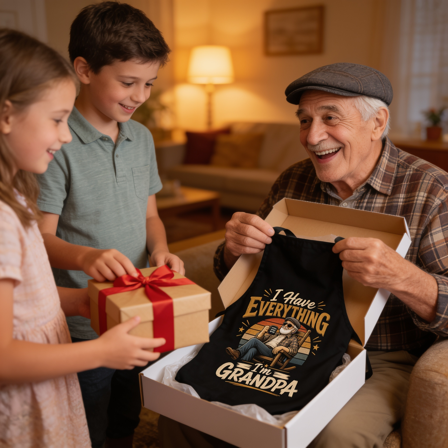 Have Everything, I'm Grandpa Apron – Funny BBQ Grilling Apron Gift for Grandpa