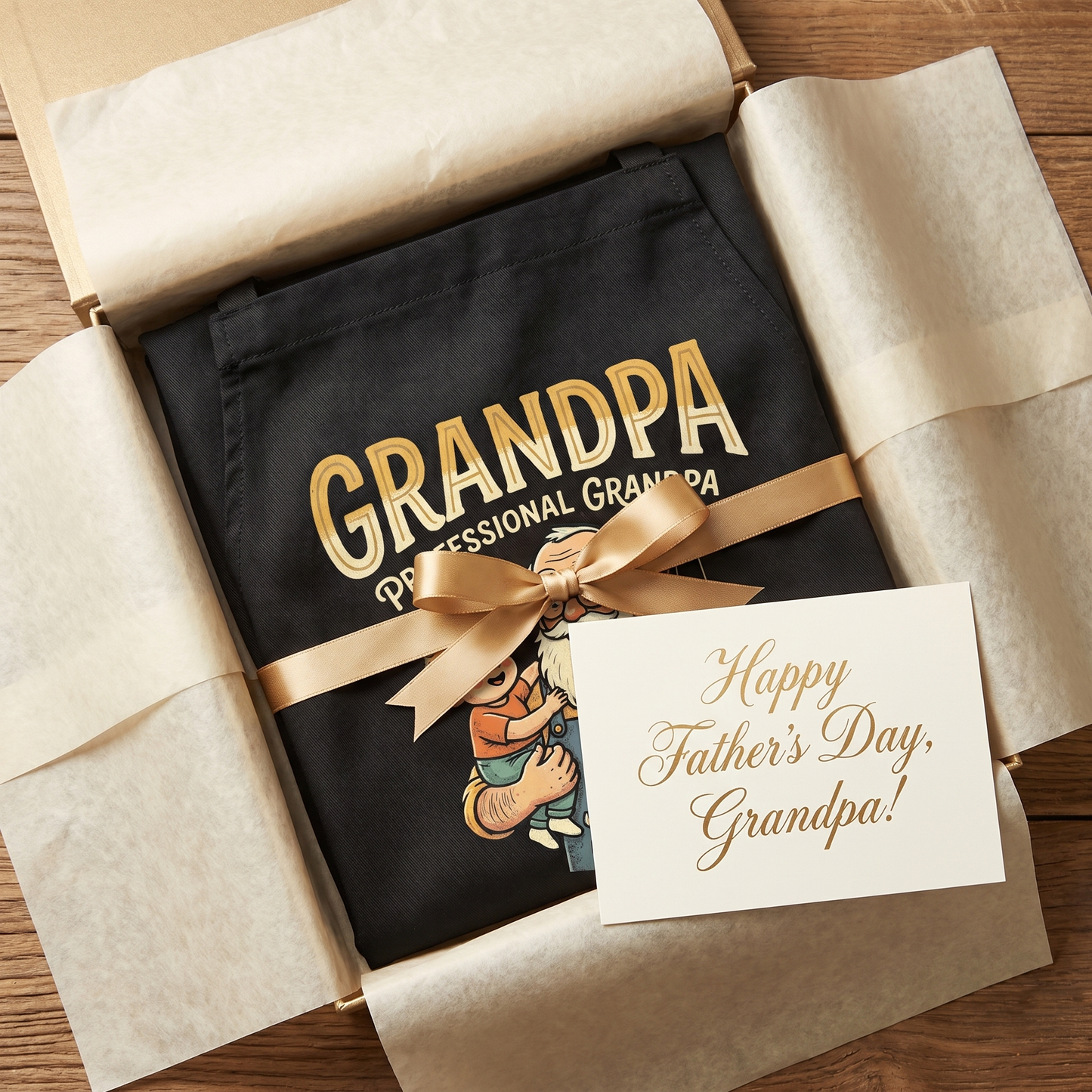 Professional Grandpa Apron – Funny BBQ Grilling Apron Gift for Grandpa
