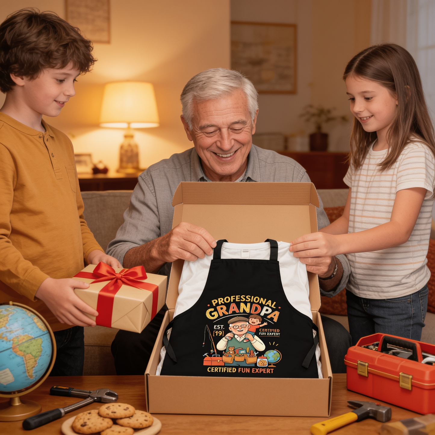 Professional Grandpa Apron – Funny Grandpa BBQ & Cooking Apron Gift