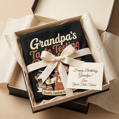 Grandpa's Taste Testing Department Apron – Funny BBQ & Cooking Apron Gift for Grandpa