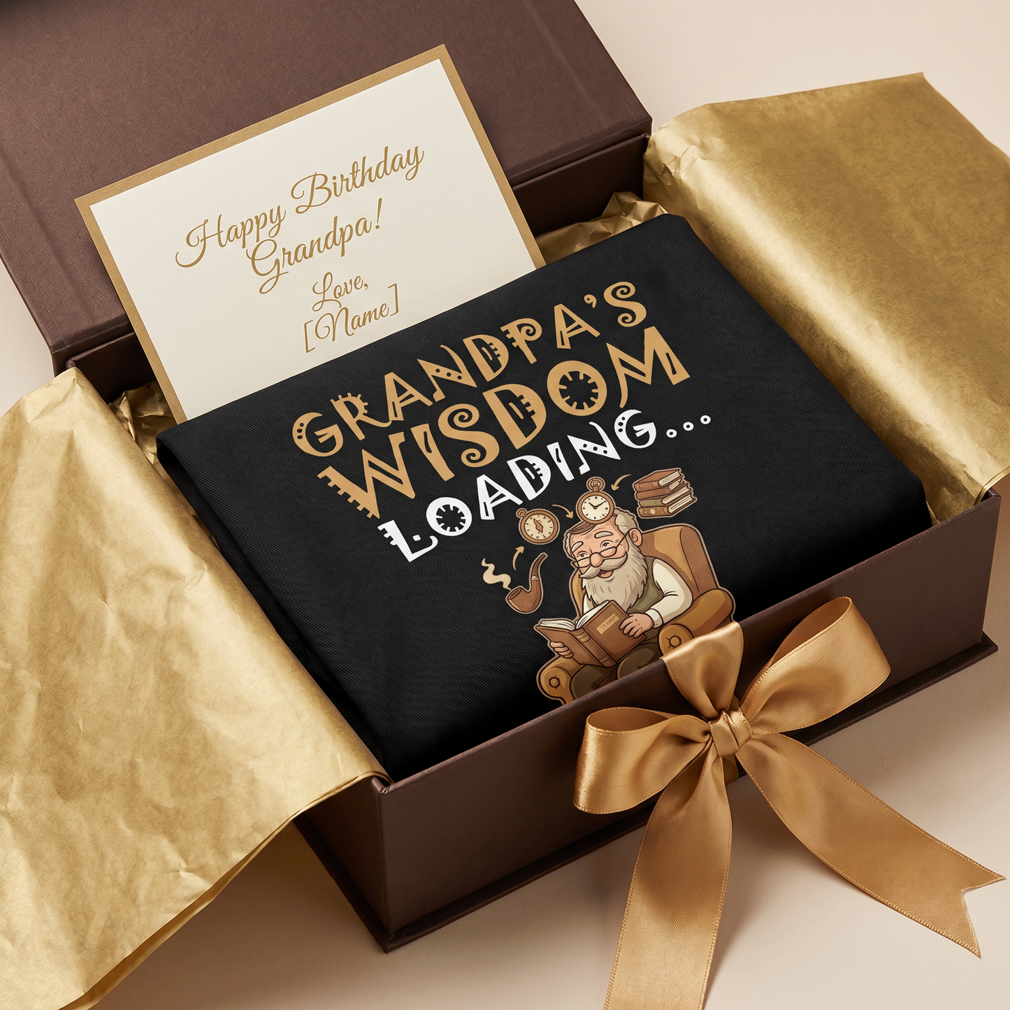 Grandpa's Wisdom Loading Apron – Funny Grandpa BBQ & Cooking Apron Gift