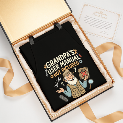 Grandpa's User Manual Not Included Apron – Funny Grandpa BBQ & Cooking Apron Gift