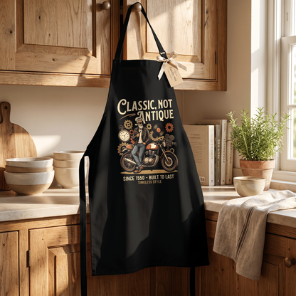 Classic Not Antique Apron – Funny Grandpa BBQ & Cooking Apron Gift