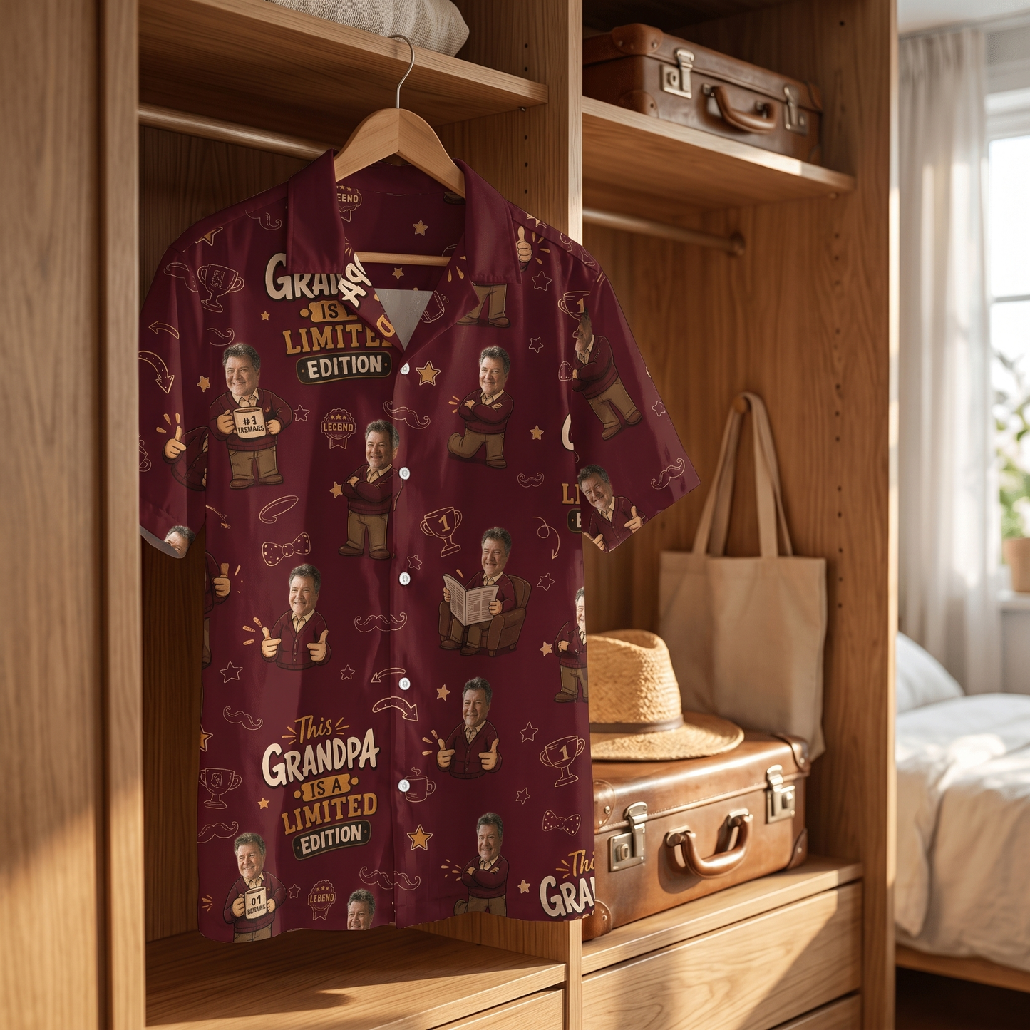 This Grandpa Is a Limited Edition Hawaiian Shirt – Personalized Tropical Gift for Grandpa