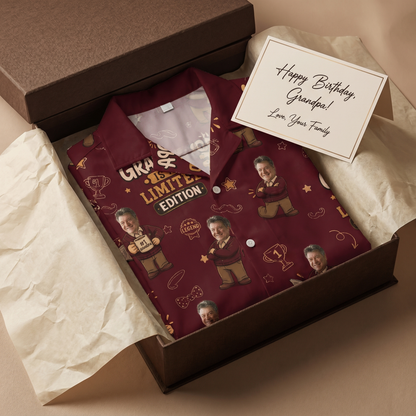 This Grandpa Is a Limited Edition Hawaiian Shirt – Personalized Tropical Gift for Grandpa