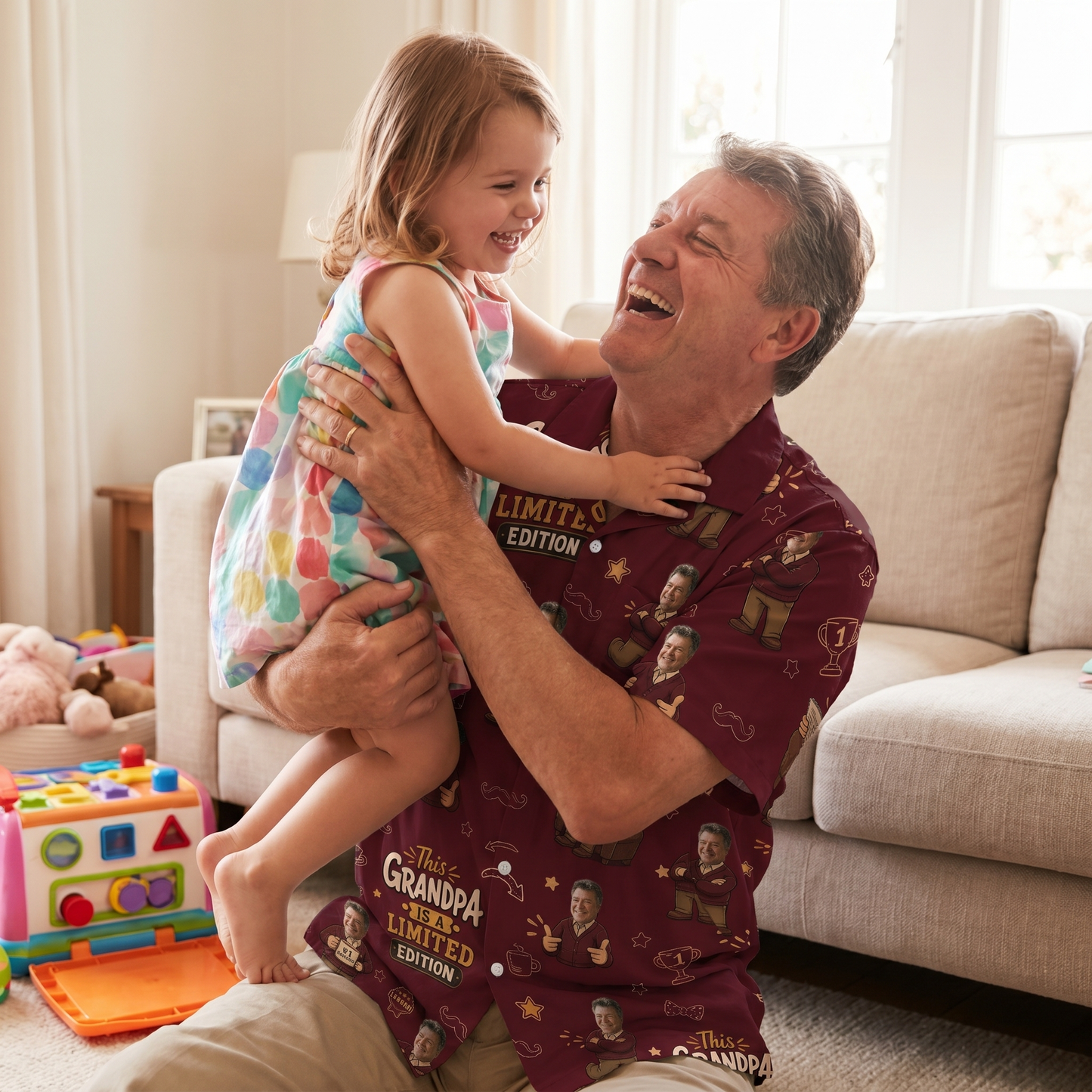 This Grandpa Is a Limited Edition Hawaiian Shirt – Personalized Tropical Gift for Grandpa