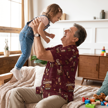 This Grandpa Is a Limited Edition Hawaiian Shirt – Personalized Tropical Gift for Grandpa