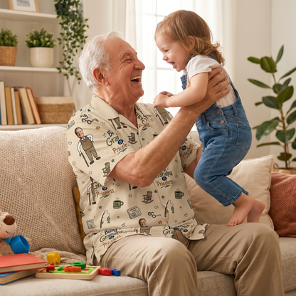 Being Grandpa Priceless Hawaiian Shirt – Personalized Tropical Gift for Grandpa
