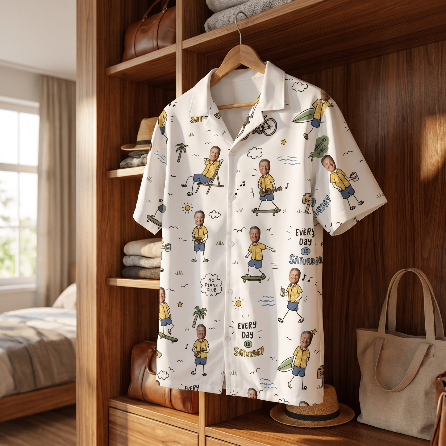 Every Day Is Saturday Hawaiian Shirt – Personalized Tropical Gift for Grandpa