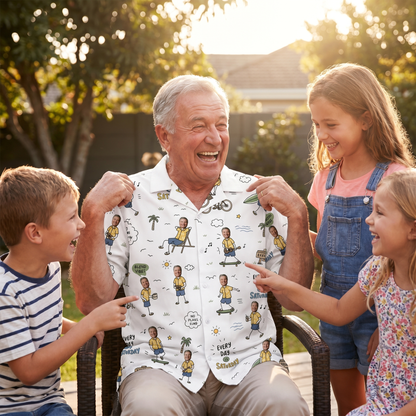 Every Day Is Saturday Hawaiian Shirt – Personalized Tropical Gift for Grandpa