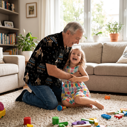Papa By Chance Grandpa By Blessing Hawaiian Shirt | Personalized Gift for Grandpa